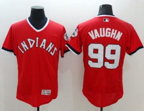 Wholesale Cheap Indians #99 Ricky Vaughn Red Flexbase Authentic Collection 1978 Turn Back The Clock Stitched MLB Jersey