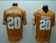 Wholesale Cheap Texas Longhorns #20 Campbell Orange Jersey