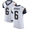 Wholesale Cheap Nike Rams #6 Johnny Hekker White Men's Stitched NFL Vapor Untouchable Elite Jersey