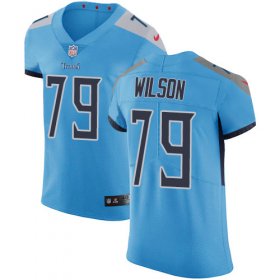 Wholesale Cheap Nike Titans #79 Isaiah Wilson Light Blue Alternate Men\'s Stitched NFL New Elite Jersey