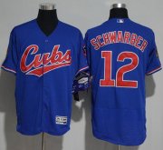 Wholesale Cheap Cubs #12 Kyle Schwarber Blue Flexbase Authentic Collection 1994 Turn Back The Clock Stitched MLB Jersey