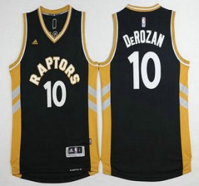 Wholesale Cheap Men\'s Toronto Raptors #10 Demar DeRozan Revolution 30 Swingman 2015-16 Black Jersey