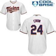 Wholesale Cheap Twins #24 C.J. Cron White Cool Base Stitched MLB Jersey