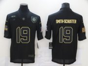 Wholesale Cheap Men's Pittsburgh Steelers #19 JuJu Smith-Schuster Black 2020 Salute To Service Stitched NFL Nike Limited Jersey