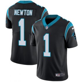 Wholesale Cheap Nike Panthers #1 Cam Newton Black Team Color Men\'s Stitched NFL Vapor Untouchable Limited Jersey