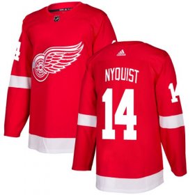 Wholesale Cheap Adidas Red Wings #14 Gustav Nyquist Red Home Authentic Stitched Youth NHL Jersey