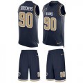 Wholesale Cheap Nike Rams #90 Michael Brockers Navy Blue Team Color Men's Stitched NFL Limited Tank Top Suit Jersey