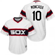 Wholesale Cheap White Sox #10 Yoan Moncada White New Cool Base Alternate Home Stitched MLB Jersey