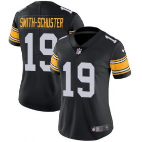 Wholesale Cheap Nike Steelers #19 JuJu Smith-Schuster Black Alternate Women\'s Stitched NFL Vapor Untouchable Limited Jersey