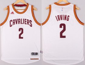 Wholesale Cheap Cleveland Cavaliers #2 Kyrie Irving Revolution 30 Swingman 2014 New White Jersey
