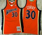 Wholesale Cheap Men's Golden State Warriors #30 Stephen Curry 2009-10 Orange Hardwood Classics Soul AU Throwback Jersey