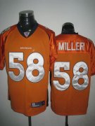 Wholesale Cheap Broncos #58 Von Miller Orange Stitched NFL Jersey