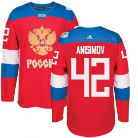 Wholesale Cheap Team Russia #42 Artem Anisimov Red 2016 World Cup Stitched NHL Jersey