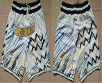 Wholesale Cheap Men's Golden State Warriors White Lightning Just Don Swingman Shorts
