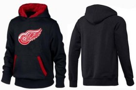 Wholesale Cheap Detroit Red Wings Pullover Hoodie Black & Red
