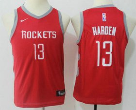 Cheap Youth Houston Rockets #13 James Harden New Red 2017-2018 Nike Swingman Stitched NBA Jersey