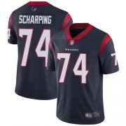 Wholesale Cheap Nike Texans #74 Max Scharping Navy Blue Team Color Men's Stitched NFL Vapor Untouchable Limited Jersey