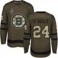 Wholesale Cheap Adidas Bruins #24 Terry O'Reilly Green Salute to Service Stanley Cup Final Bound Stitched NHL Jersey