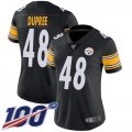 Wholesale Cheap Nike Steelers #48 Bud Dupree Black Team Color Women's Stitched NFL 100th Season Vapor Limited Jersey