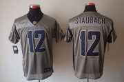 Wholesale Cheap Nike Cowboys #12 Roger Staubach Grey Shadow Men's Stitched NFL Elite Jersey