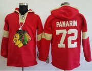 Wholesale Cheap Blackhawks #72 Artemi Panarin Red Pullover Hoodie Stitched NHL Jersey