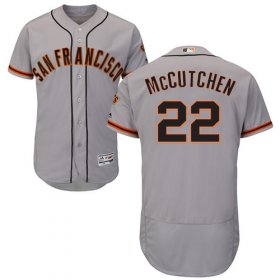 Wholesale Cheap Giants #22 Andrew McCutchen Grey Flexbase Authentic Collection Road Stitched MLB Jersey