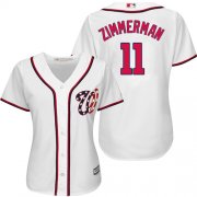 Wholesale Cheap Nationals #11 Ryan Zimmerman White Home Women's Stitched MLB Jersey