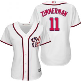Wholesale Cheap Nationals #11 Ryan Zimmerman White Home Women\'s Stitched MLB Jersey