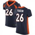 Wholesale Cheap Nike Broncos #26 Isaac Yiadom Navy Blue Alternate Men's Stitched NFL Vapor Untouchable Elite Jersey