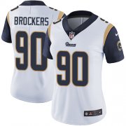 Wholesale Cheap Nike Rams #90 Michael Brockers White Women's Stitched NFL Vapor Untouchable Limited Jersey