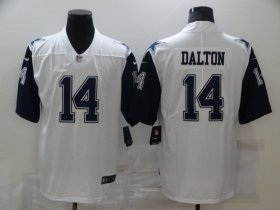 Wholesale Cheap Men\'s Dallas Cowboys #14 Andy Dalton White 2016 Color Rush Stitched NFL Nike Limited Jersey