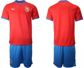 Wholesale Cheap Men 2020-2021 European Cup Czech Republic home red blank Soccer Jersey