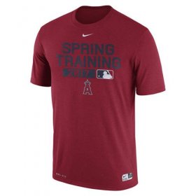 Wholesale Cheap Men\'s Los Angeles Angels of Anaheim Nike Red 2017 Spring Training Authentic Collection Legend Team Issue Performance T-Shirt
