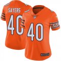 Wholesale Cheap Nike Bears #40 Gale Sayers Orange Women's Stitched NFL Limited Rush Jersey