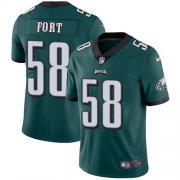 Wholesale Cheap Nike Eagles #58 LJ Fort Midnight Green Team Color Men's Stitched NFL Vapor Untouchable Limited Jersey