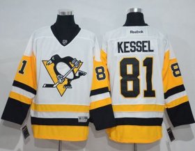 Wholesale Cheap Penguins #81 Phil Kessel White New Away Stitched NHL Jersey