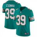 Wholesale Cheap Nike Dolphins #39 Larry Csonka Aqua Green Alternate Men's Stitched NFL Vapor Untouchable Limited Jersey