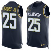Wholesale Cheap Nike Chargers #25 Chris Harris Jr Navy Blue Team Color Men's Stitched NFL Limited Tank Top Jersey