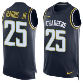 Wholesale Cheap Nike Chargers #25 Chris Harris Jr Navy Blue Team Color Men\'s Stitched NFL Limited Tank Top Jersey