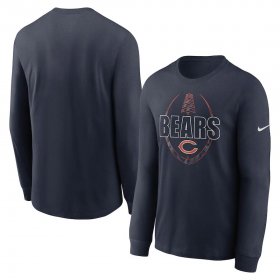 Wholesale Cheap Chicago Bears Nike Icon Legend Performance Long Sleeve T-Shirt Navy