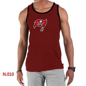 Wholesale Cheap Men\'s Nike NFL Tampa Bay Buccaneers Sideline Legend Authentic Logo Tank Top Red