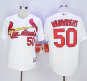Wholesale Cheap Cardinals #50 Adam Wainwright White Stitched MLB Jersey