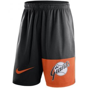 Wholesale Cheap Men\'s San Francisco Giants Nike Black Cooperstown Collection Dry Fly Shorts