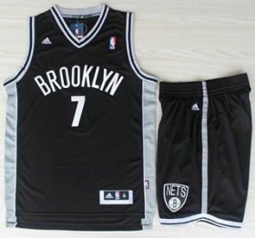 Wholesale Cheap Brooklyn Nets 7 Joe Johnson Black Revolution 30 Swingman Jerseys Shorts NBA Suits