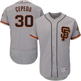 Wholesale Cheap Giants #30 Orlando Cepeda Grey Flexbase Authentic Collection Road 2 Stitched MLB Jersey