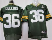 Wholesale Cheap Packers #36 Nick Collins Green Super Bowl XLV Stitched NFL Jersey
