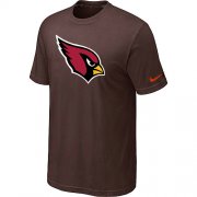 Wholesale Cheap Nike Arizona Cardinals Sideline Legend Authentic Logo Dri-FIT NFL T-Shirt Brown