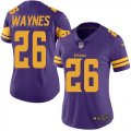 Wholesale Cheap Nike Vikings #26 Trae Waynes Purple Women's Stitched NFL Limited Rush Jersey