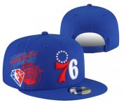 Wholesale Cheap Philadelphia 76ers Stitched Snapback 75th Anniversary Hats 0016