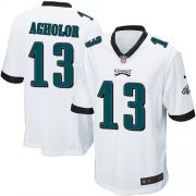 Wholesale Cheap Nike Eagles #13 Nelson Agholor White Youth Stitched NFL New Elite Jersey